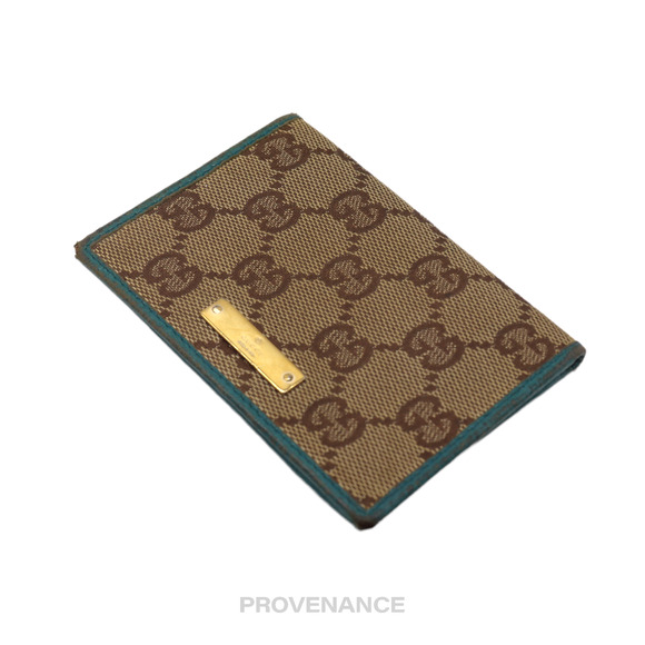 🔴 Gucci Card Wallet - GG Canvas Blue - Picture 4 of 7